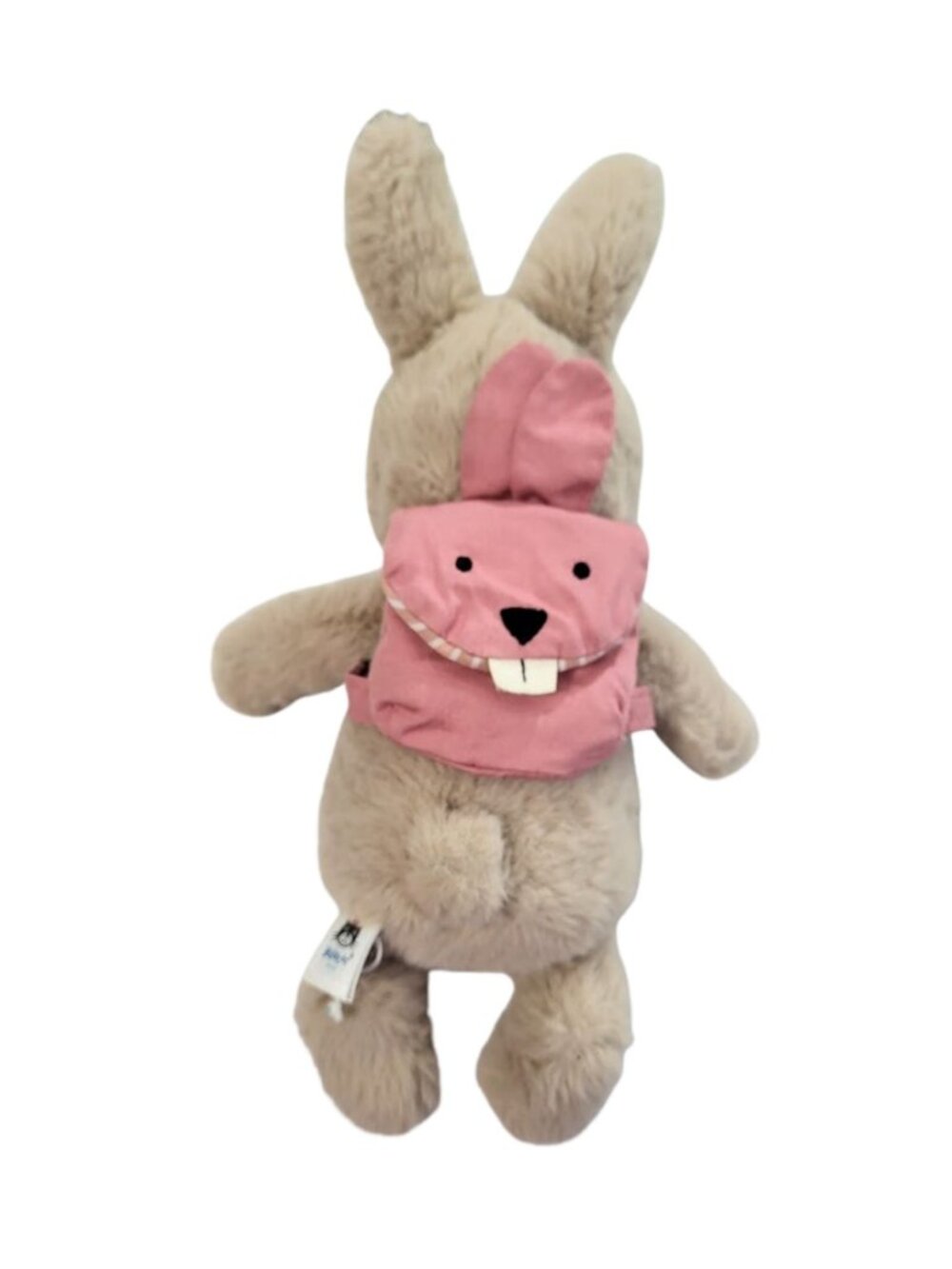 JELLYCAT Oatmeal Colored Backpack Bunny 9"_ - Retired Hard To Find